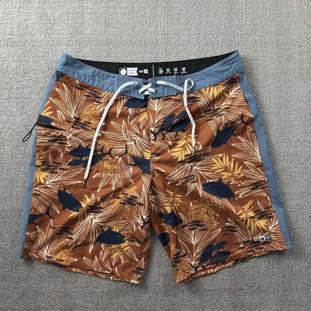 Salty Crew Shorts Adult Size 34 Surf Swim Active Outdoor Casual Men's